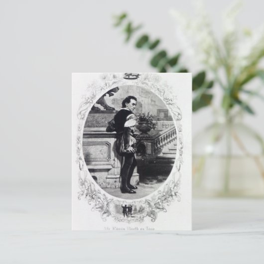 Mr Edwin Booth als Iago Briefkaart (Staand voorkant)