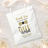 Mr. EENderful partij gunsttas, zwart, nep goud Bedankzakje (Geknipt)