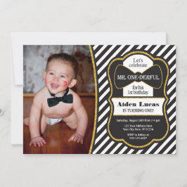 Mr. EENderful Verjaardag Uitnodiging met Foto