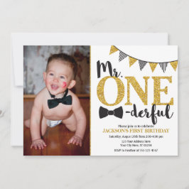 Mr. EENderful Verjaardag Uitnodiging met Foto