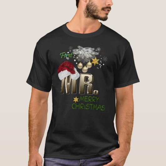 MR. Eerste Kerstmis T-shirt (Voorkant)