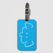 Mr Elephant Bagagelabel (Voorkant (verticaal))
