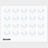 Mr Elephant Ronde Sticker (Vel)