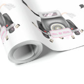 MR EN MEVROUW ALLEEN GEMARRIEERD Wrapping Paper Cadeaupapier (Rol Hoek)