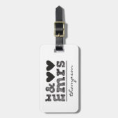 Mr. en Mevrouw Bagage Label (Voorkant verticaal)