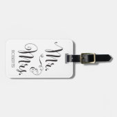 Mr. en mevrouw Bagagelabel (Voorkant horizontaal)