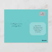 Mr. en mevrouw Blob Cartoon Alien Fun Custom Brief Briefkaart (Achterkant)