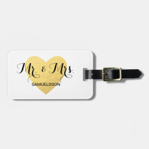 Mr. en mevrouw chic reisbureau Bagagelabel   goudh