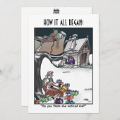 Mr. en mevrouw Claus Holiday Kaart (Voorkant / Achterkant)