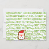 Mr. en mevrouw Claus Jolly Feet-kerstkaart Feestdagenkaart (Achterkant)