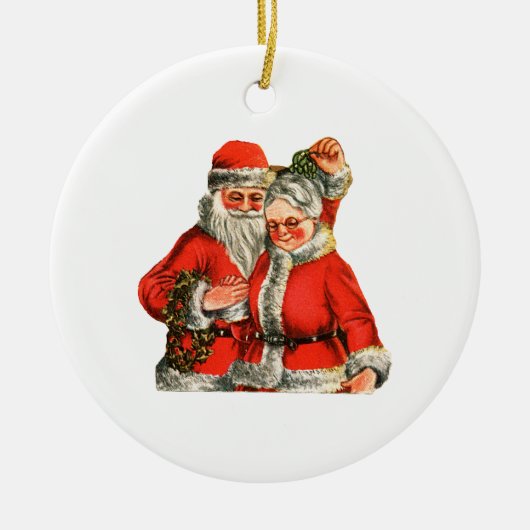 Mr. en mevrouw Claus Keramisch Ornament (Voorkant)