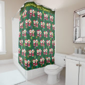 Mr. en mevrouw Clause Holiday Shower Curtain Douchegordijn (In situ)