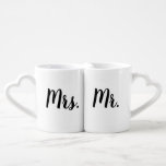 "Mr." en mevrouw' Coffee Mok set<br><div class="desc">Met een elegant ontwerp en delicate accenten,  deze overeenkomst "Mr." en mevrouw' Koffieset voor Mok is de perfecte manier voor paren om samen hun ochtenden te beginnen.
Pas tekst en kleuren aan om uw eigen personaliseren te maken! Maak dit speciale cadeau voor moederdag,  vaderdag,  Valentijn dag,  Kerstmis,  verjaardagen,  verjaardagen.</div>