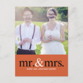 MR EN MEVROUW Dank u Briefkaart (Voorkant)