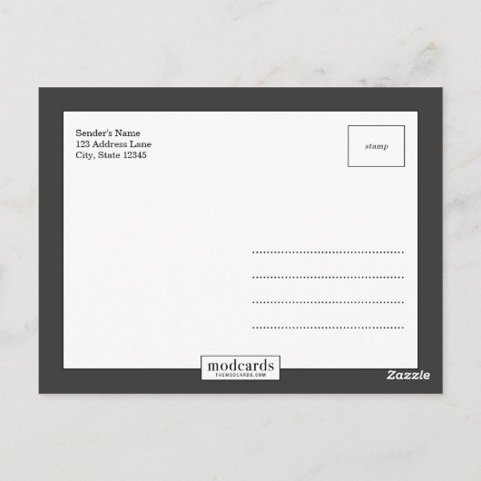 MR EN MEVROUW Dank u Briefkaart (Achterkant)