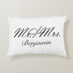 Mr. en mevrouw decoratief kussen