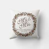 Mr. en mevrouw Elegant Floral Wedding | SIERKUSSEN (Achterkant)