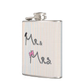 Mr. en mevrouw Groom/Bride Heupfles (Links)