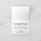 Mr en mevrouw Modern zwart handgeschreven script b Bedankkaart (Binnen)