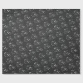 Mr. en mevrouw op het zwarte karton cadeaupapier (Vlak)