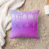 Mr. en mevrouw Paars Pink Glitter Keepomwille Eleg Kussen (Deken)