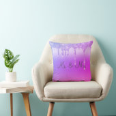 Mr. en mevrouw Paars Pink Glitter Keepomwille Eleg Kussen (Stoel)