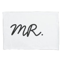 Mr. en mevrouw Pillow Hoesjes Set