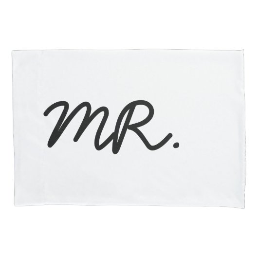 Mr. en mevrouw Pillow Hoesjes Set Kussensloop (Voorkant-Links)