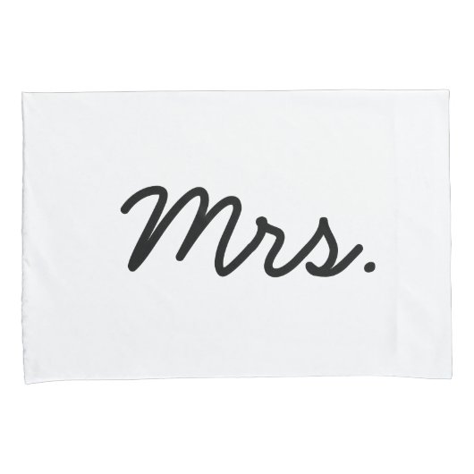 Mr. en mevrouw Pillow Hoesjes Set Kussensloop (Voorkant-Rechts)