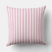 Mr. en mevrouw - roze strepen Pillow met roze boog Kussen (Achterkant)