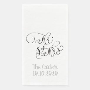 Mr. en mevrouw servet