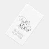 Mr. en mevrouw servet (Hoek)