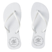 Mr. en mevrouw Simple Floral Wedding Teenslippers (Voetbed)