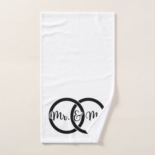 Mr. en Mr. Bath Towel Set - Wedding Gift Bad Handdoek (Handdoek)