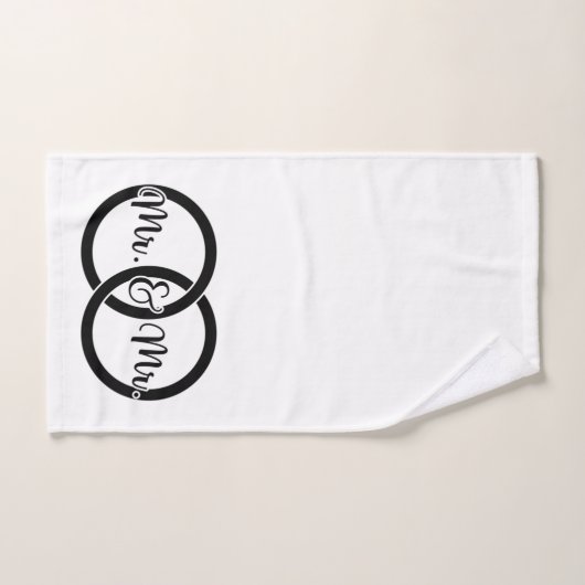 Mr. en Mr. Bath Towel Set - Wedding Gift Bad Handdoek (Handdoek)