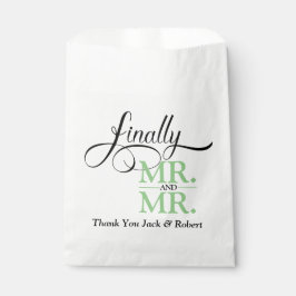 Mr en Mr Bruiloft Receptie Papier Bord Bedankzakje
