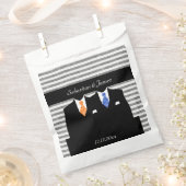 Mr en Mr Gay Wedding Gepersonaliseerd Sinaasappel  Bedankzakje (Geknipt)