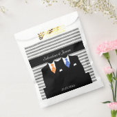 Mr en Mr Gay Wedding Gepersonaliseerd Sinaasappel  Bedankzakje (Gezegeld)