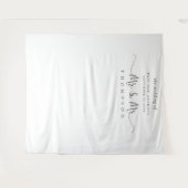 Mr en Mr Script Huwelijksfotobehang Homohuwelijk Wandkleed (Voorkant (horizontaal))