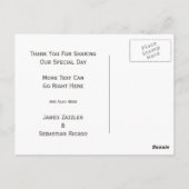 Mr en Mr. Suit en Bow Stropdas (Rainbow) Dank u Briefkaart (Achterkant)