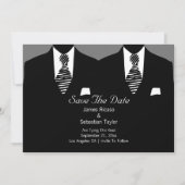 Mr. en Mr. Suit en Stropdas Gay Save the Date Wedd (Voorkant)
