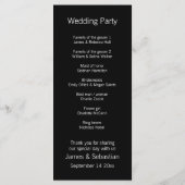 Mr. en Mr. Suit en Stropdas Gay Wedding Service be Programmakaart (Achterkant)