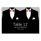 Mr. en Mr. Suit en Stropdas (Rainbow Pride) Gay We Kaart (Voorkant)