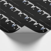 Mr. en Mr. Two Grooms in Stropdassen Wedding Cadeaupapier (Hoek)