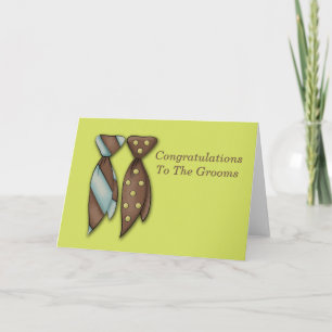 Mr en Mr., Two Grooms Wedding Kaart