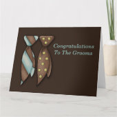 Mr en Mr., Two Grooms Wedding Kaart (Voorkant)