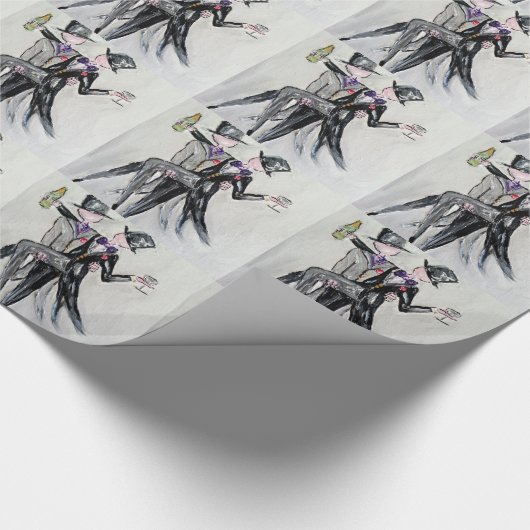 Mr. en Mr. Wedding Wrapping Paper Cadeaupapier (Hoek)