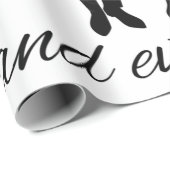 Mr. en Mr. wrapping papier wit en zwart (Rol Hoek)