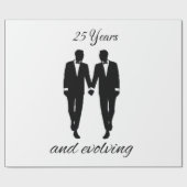 Mr. en Mr. wrapping papier wit en zwart (Vlak)