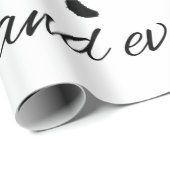 Mr. en Mr. wrapping papier wit en zwart (Rol Hoek)